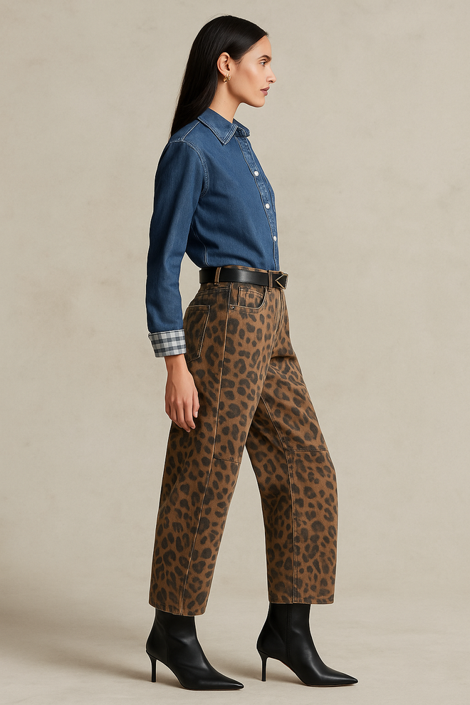 Wide Leg Jeans with Pockets