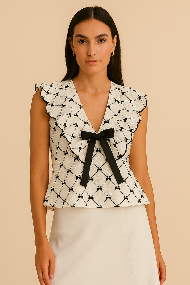 Bella Jacquard Top