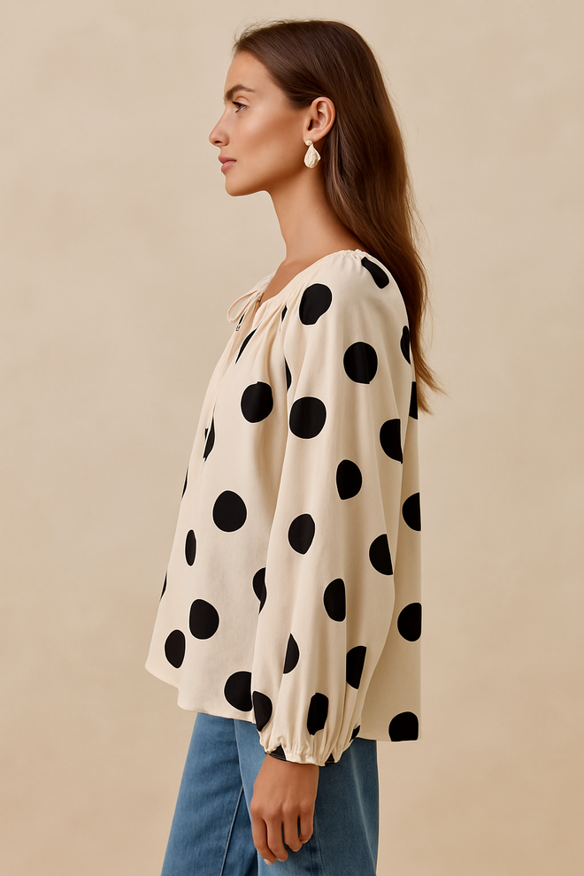 Mica Balloon Sleeves Blouse