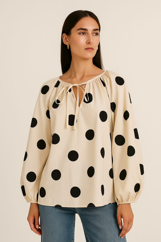 Mica Balloon Sleeves Blouse