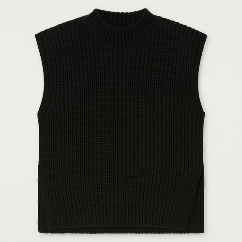 Nora Knit Padded Shoulder Sleeveless Top