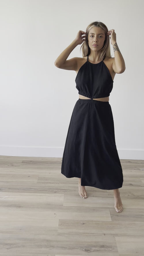 Montana Halter Neck Two Piece Midi Dress
