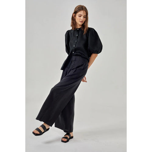 Wide Leg Linen Pants